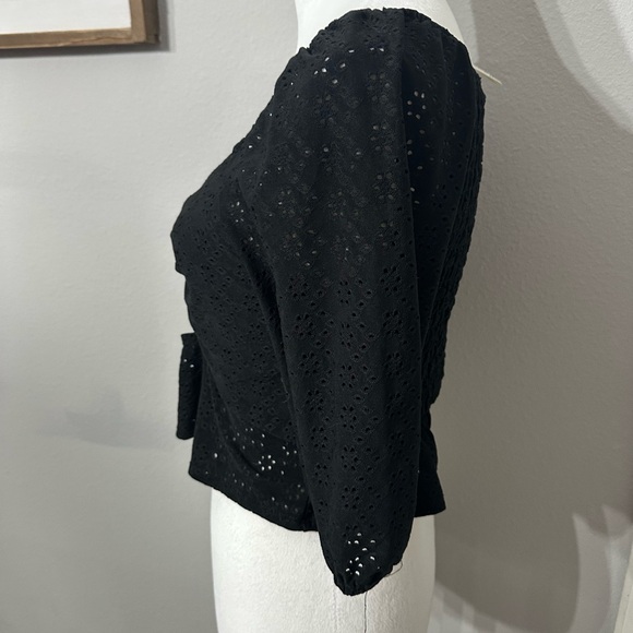 Urban outfitters - Elegant Black Ruched Women's Top - Picture 2 of 6